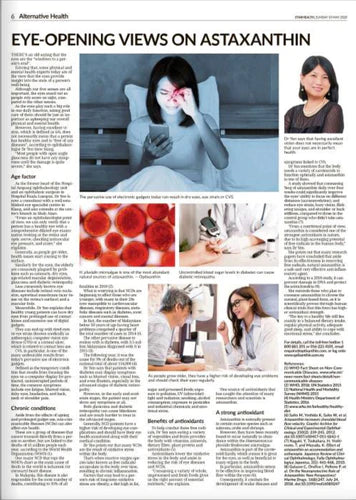 The Star Paper: Eye-Opening Views On Astaxanthin
