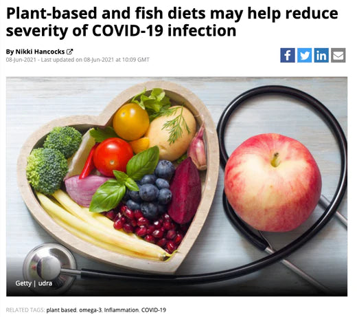 Food Navigator: Plant-based and fish diets may help reduce severity of COVID-19 infection