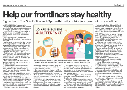 The Star Paper: Help our frontliners stay healthy